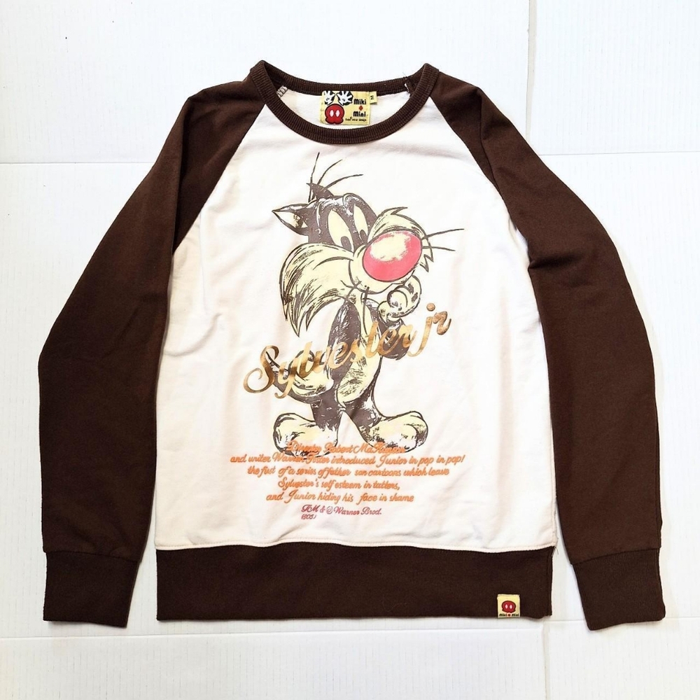 Vintage Looney Tunes Sylvester Jr. Miki + Mini Supe Wear Designs Size Medium